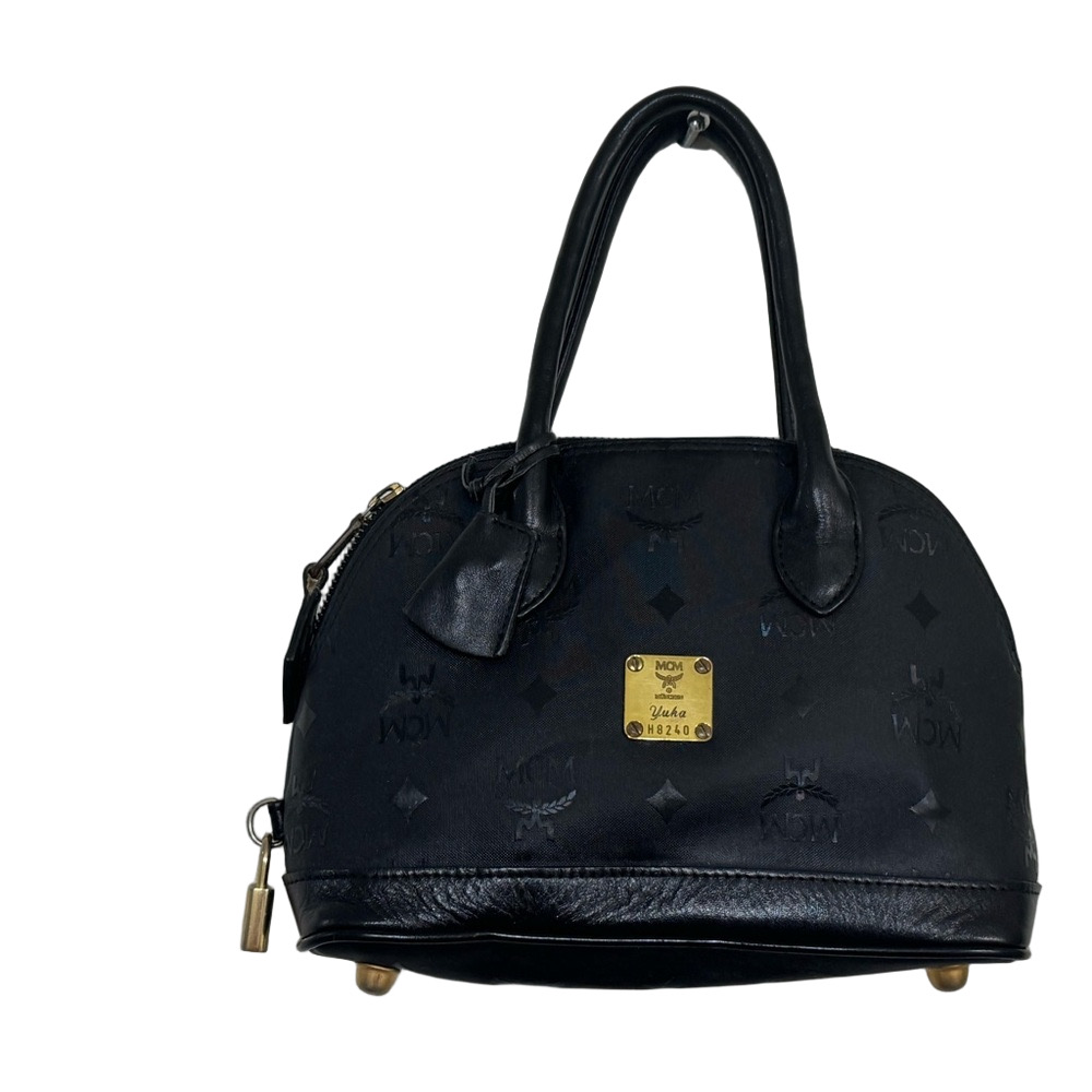 Authentic MCM Visetos Mini Tote handbag with padlock and keys - Picture 3 of 16